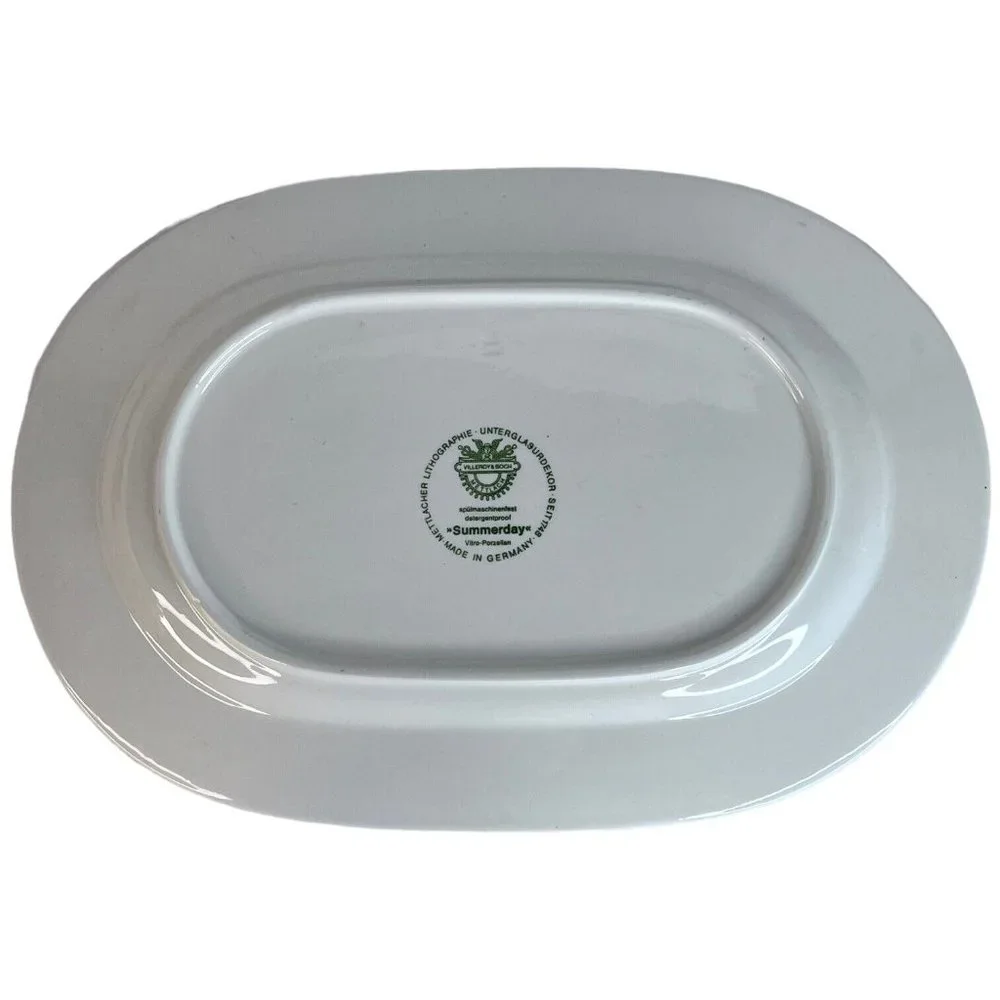 Villeroy And Boch Summerday‎ Serving Platter Meat Vegetable Tray 13 Inch Germany